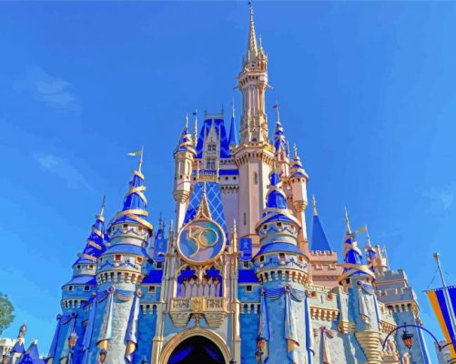 Disney Magic Kingdom Park paint by numbers