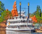 Disneyland Steamboat paint by numbers