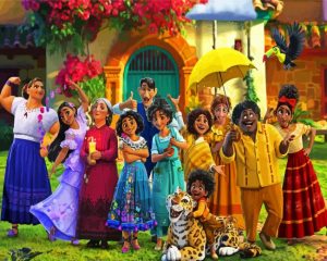 Encanto characters paint by numbers