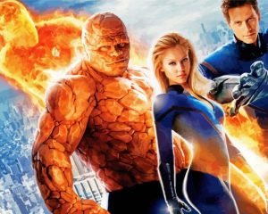Fantastic Four paint by number