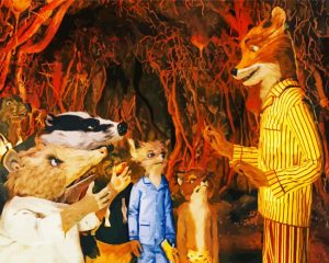 Fantastic mr fox film paint by numbers