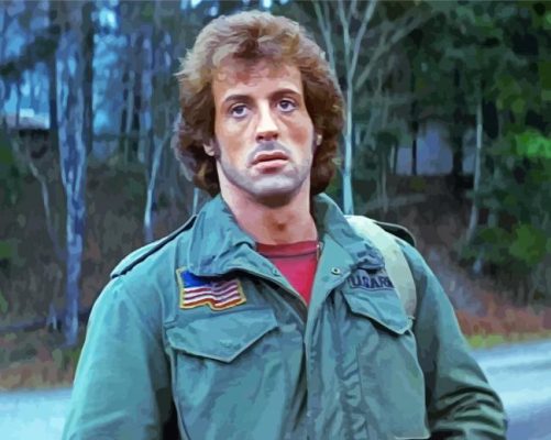 First Blood Movie paint by numbers