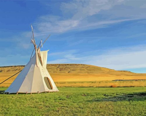 First Peoples Buffalo Jump State Park Great Falls paint by number