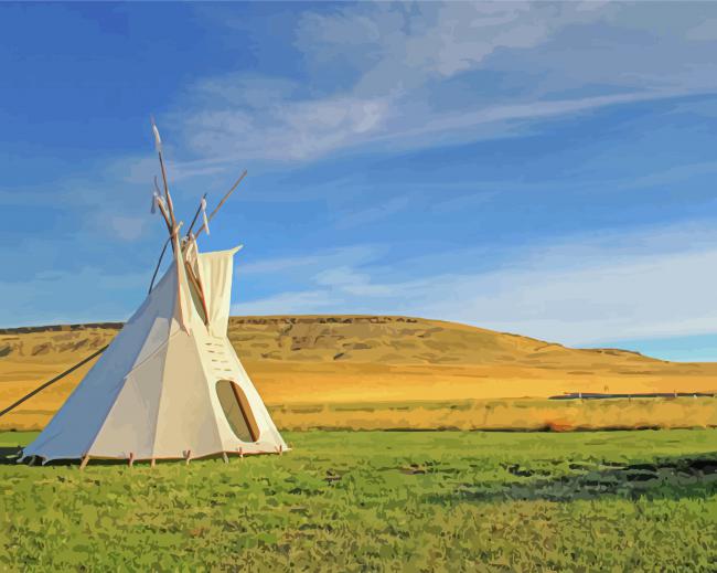 First Peoples Buffalo Jump State Park Great Falls paint by number