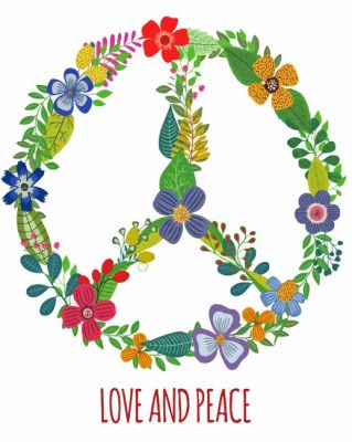 Flower Peace paint by number
