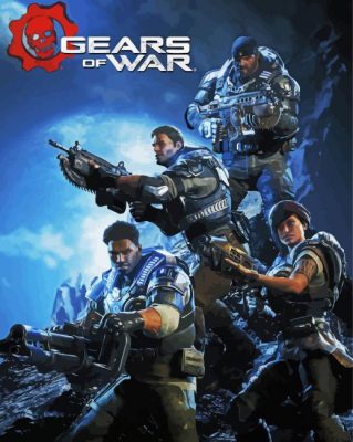 Gears Of War Game Paint by numbers