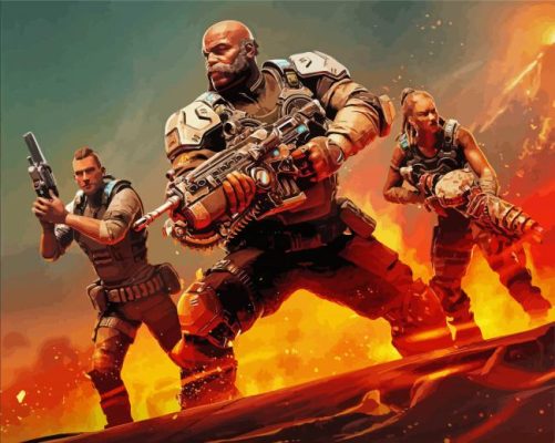 Gears Of War paint by numbers