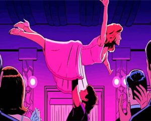 Illustration Dirty Dancing paint by numbers