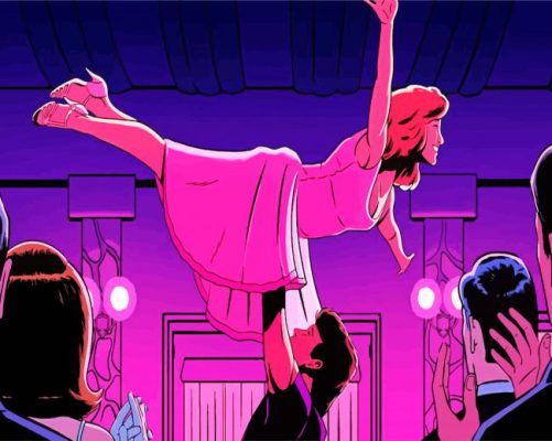 Illustration Dirty Dancing paint by numbers