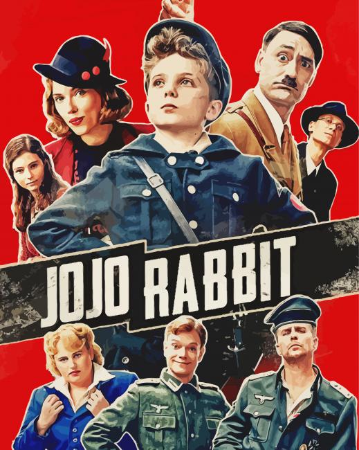 Jojo Rabbit Illustration paint by numbers