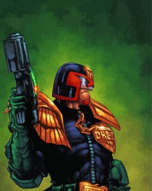 Judge Dredd Hero paint by numbers