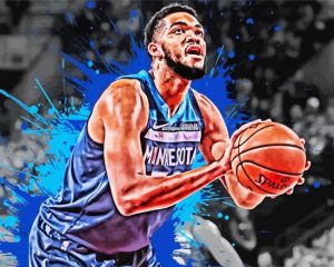Karl Anthony Town Minnesota Timberwolves Paint by numbers