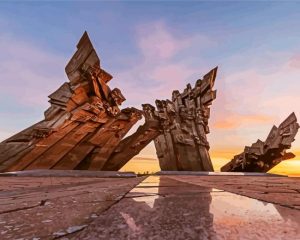 Kaunas 9th Fort Museum Lithuania Paint by numbers