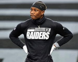 Las Vegas Raiders player paint by numbers