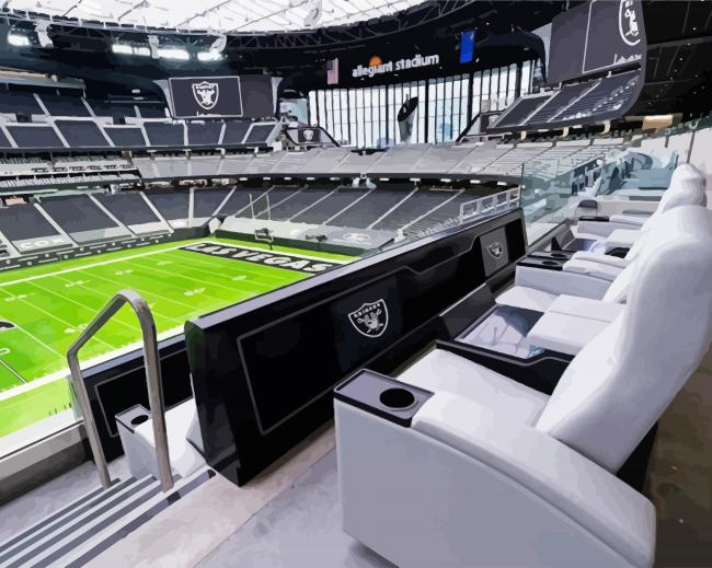 Las Vegas Raiders stadium paint by numbers