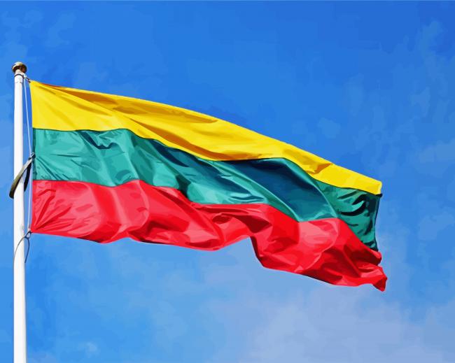 Lithuanian Flag Paint by numbers