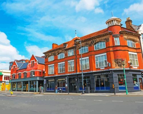 Liverpool City Centre paint by numbers