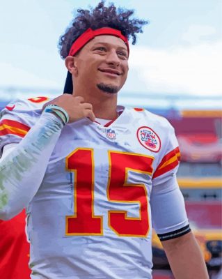 Patrick Mahomes II paint by numbers