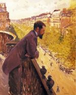 Man On A Balcony paint by numbers