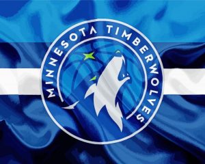 Minnesota Timberwolves Logo paint by numbers