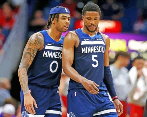 Minnesota Timberwolves Players Paint by numbers