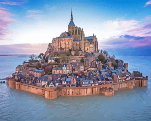 Mont Saint Michel Paint by numbers