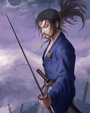 Musashi Warrior paint by numbers
