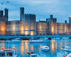 North wales castle paint by numbers