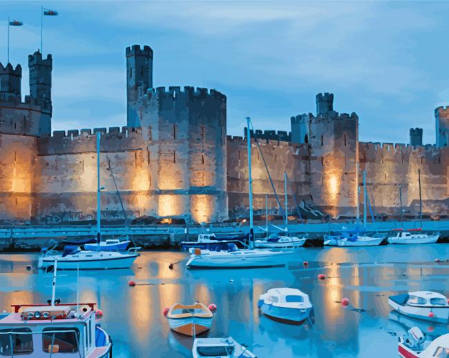 North wales castle paint by numbers