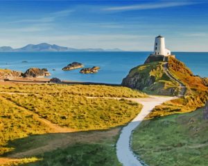 North wales lighthouse paint by number