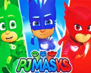 Pj Masks paint by numbers