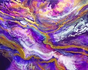 Purple Geode paint by numbers
