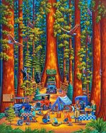 Redwoods National Park paint by numbers