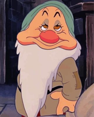 Sleepy Dwarf paint by numbers