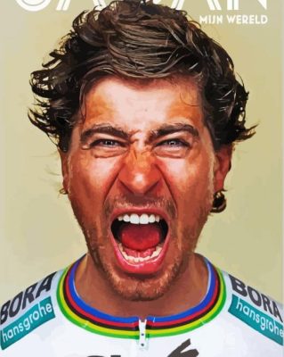 Slovak Bicycler Sagan Peter Paint by numbers