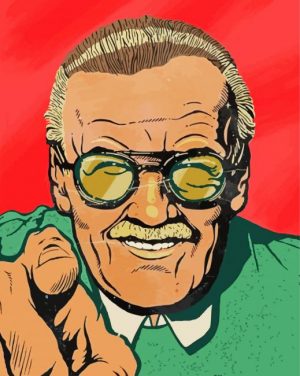 Stan Lee Pop Art paint by numbers