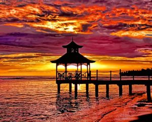 Sunset At Montego Bay paint by numbers