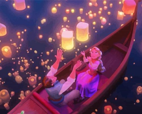 Tangled Lanterns Paint by numbers