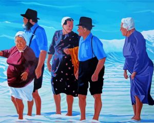 The Amish Family paint by numbers