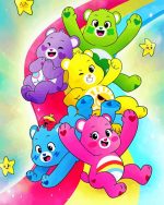 The Care Bears paint by numbers