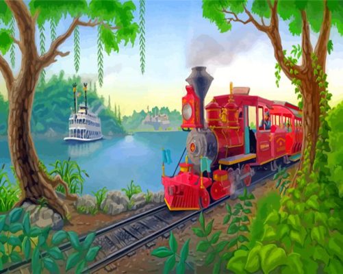 The Disney Train paint by numbers