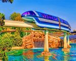 The Disneyland Monorail paint by numbers