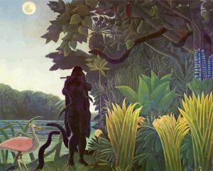 The Snake Charmer paint by numbers