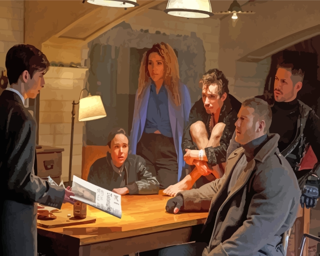 The Umbrella Academy TV Serie paint by numbers