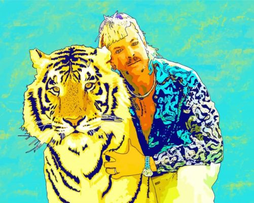 Tiger King art paint by numbers