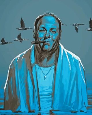Tony Soprano Character paint by number