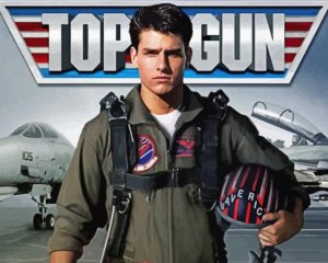 Top Gun Tom Cruise Paint by numbers