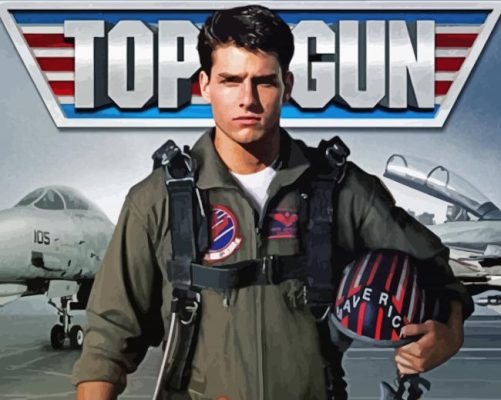 Top Gun Tom Cruise Paint by numbers