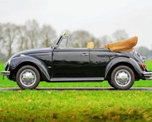 Vintage Vw Beetle Convertible paint by numbers