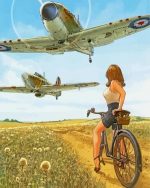 WW2 World War Airplane Aviation Aircraft Paint by numbers